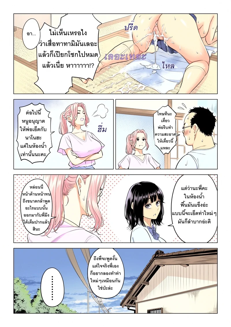 อ่านโดจิน หน้าที่บำบัดความใคร่ให้พ่อบุญธรรมของพวกเราสามพี่น้อง แปลไทย
